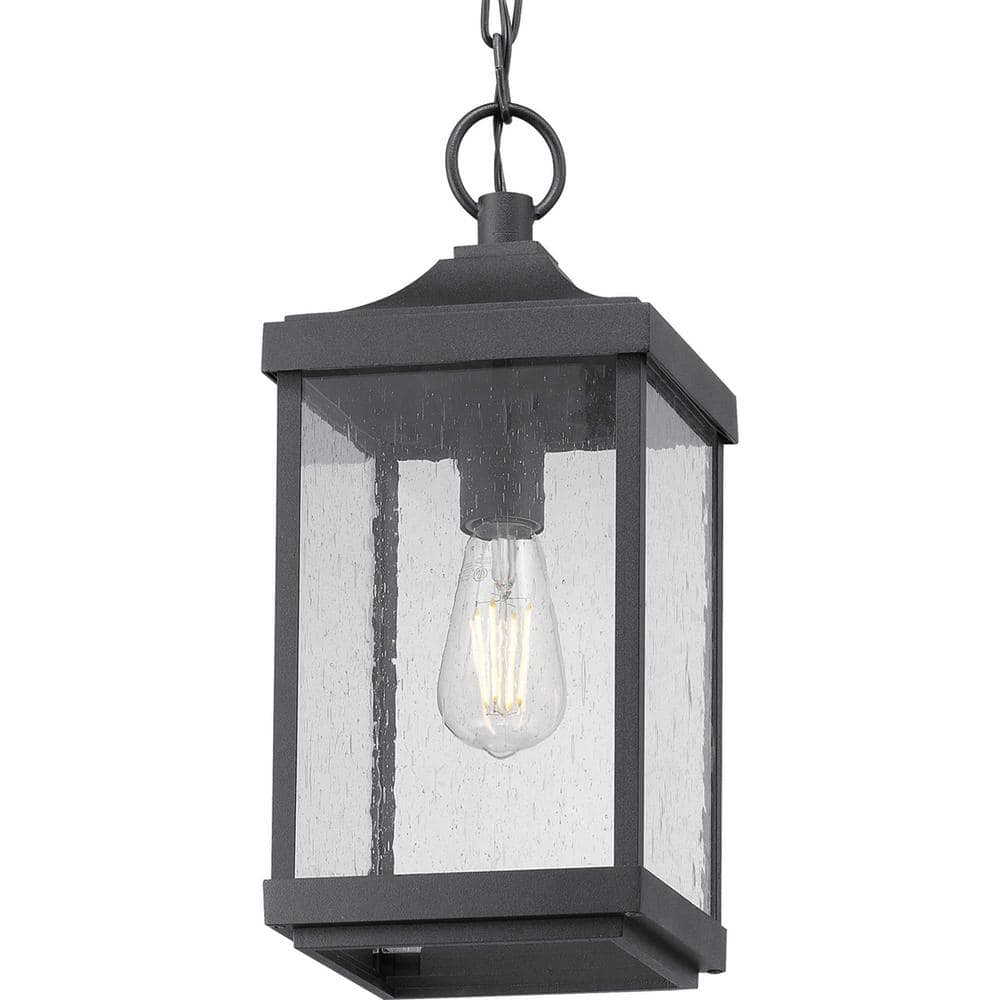 Progress Lighting Park Court 1-Light Textured Black Traditional