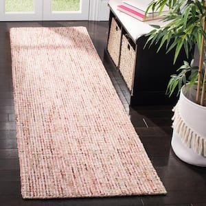 Abstract Beige/Rust 2 ft. x 8 ft. Solid Runner Rug