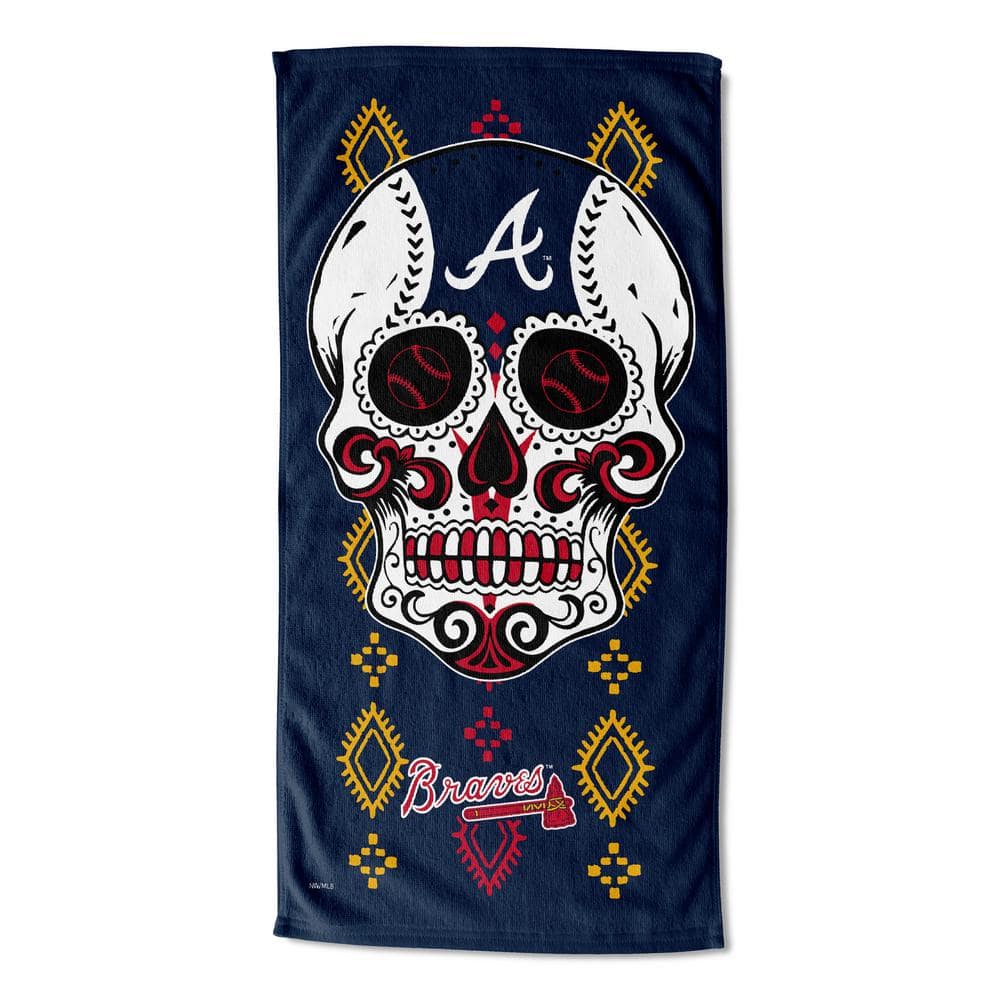 Atlanta Braves Multicolor Cotton Blend Beach Towel, 30 x 60 inches