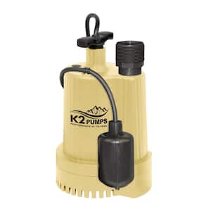 1/3 HP Thermoplastic Sump Pump with Piggyback Tethered Switch