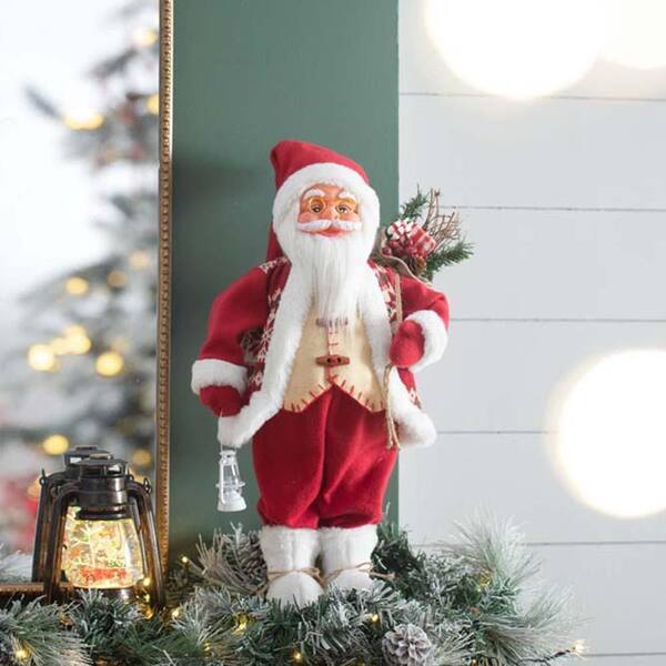 23.6 in. Christmas Standing Santa, Xmas Decorations, Christmas