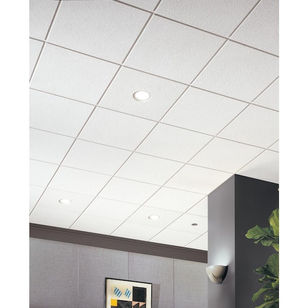 White Armstrong Ceilings Drop Ceiling Tiles 589b E1 600 