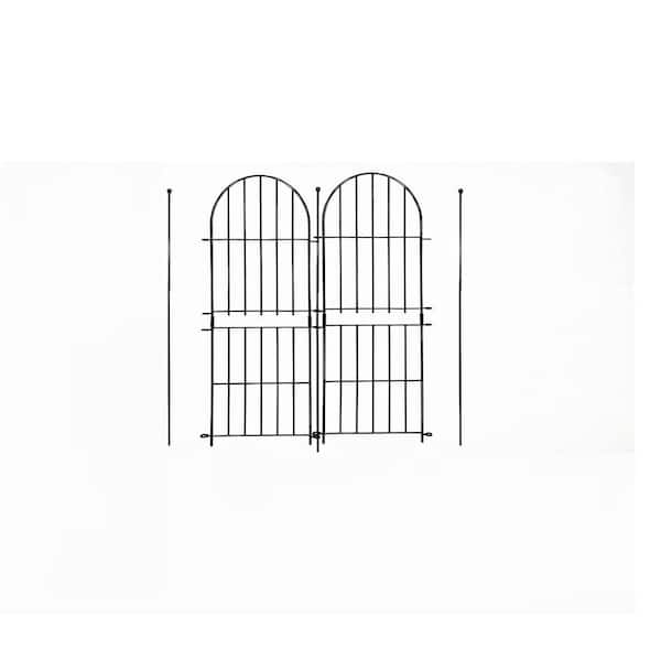 Decorative Garden Fence 31 in. H x 10 ft. (L), 10 Pack No-Dig Fence Animal Fence for Yard Patio Outdoor Decoration Metal