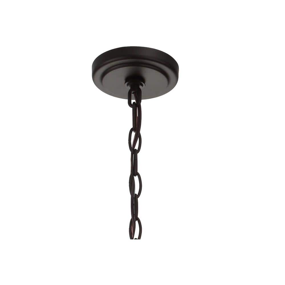 Anna Oil-Rubbed Bronze LED Lantern Pendant with Clear Glass