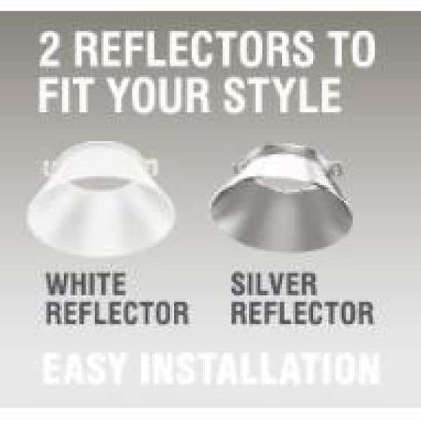 3-Inch Silver Aluminum Canless Recessed LED Light Kit