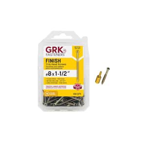 #8 x 1-1/2 in. Star Drive Trim-Head Finish Screw (100-per Pack)