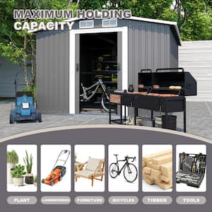 Hot Seller 10 ft. x 8 ft. Metal Shed Waterproof Tool for Backyard Patio, Lawn and Garden (80 sq. ft.)