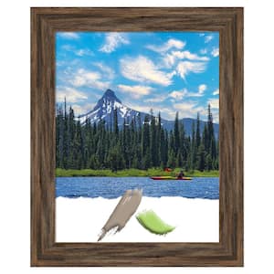 Regis Barnwood Mocha Narrow Wood Picture Frame Opening Size 11 x 14 in.