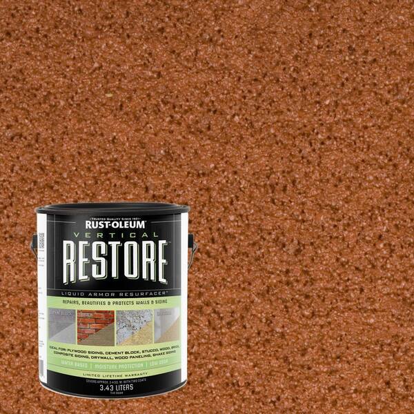 Rust-Oleum Restore 1-gal. California Rustic Vertical Liquid Armor Resurfacer for Walls and Siding