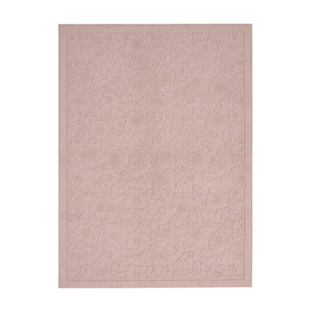 Rosemoor Pink 5 ft. X 7 ft. Floral Machine Washable Area Rug price history on PriceWatchPro