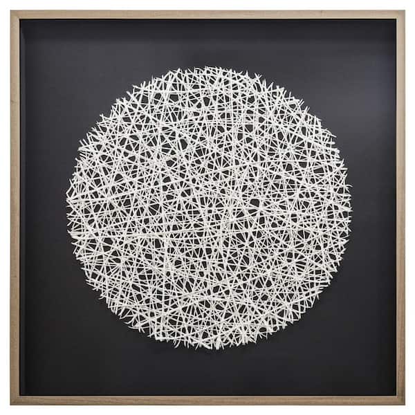 'Beauty of Simple' - 47"x47", Mixed Media Shadowbox, Framed under Glass