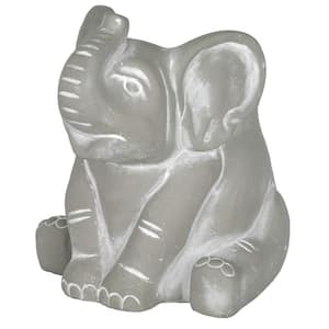 Small Natural Cement Elephant Planter