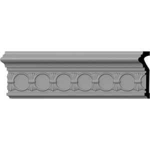 SAMPLE - 1-1/8 in. x 12 in. x 4-1/2 in. Urethane Hera Chair Rail Moulding
