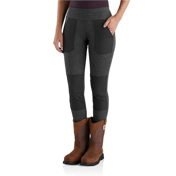 Carhartt Women's Tall X-Large Black Heather Nylon/Poly/Spandex Force Utility Legging Pant