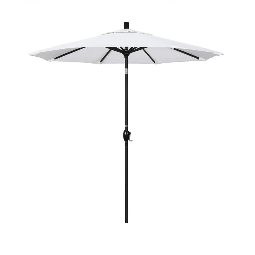 black pole patio umbrella 10ft Round Offset Cantilever Designed with a robust commercial Black Hot Tub Umbrella Canopy