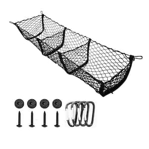 Cargo Net Trunk Bed Organizer 43 .3 in. x 11.8 in. Storage Net Rope with 3-Detachable Pocket