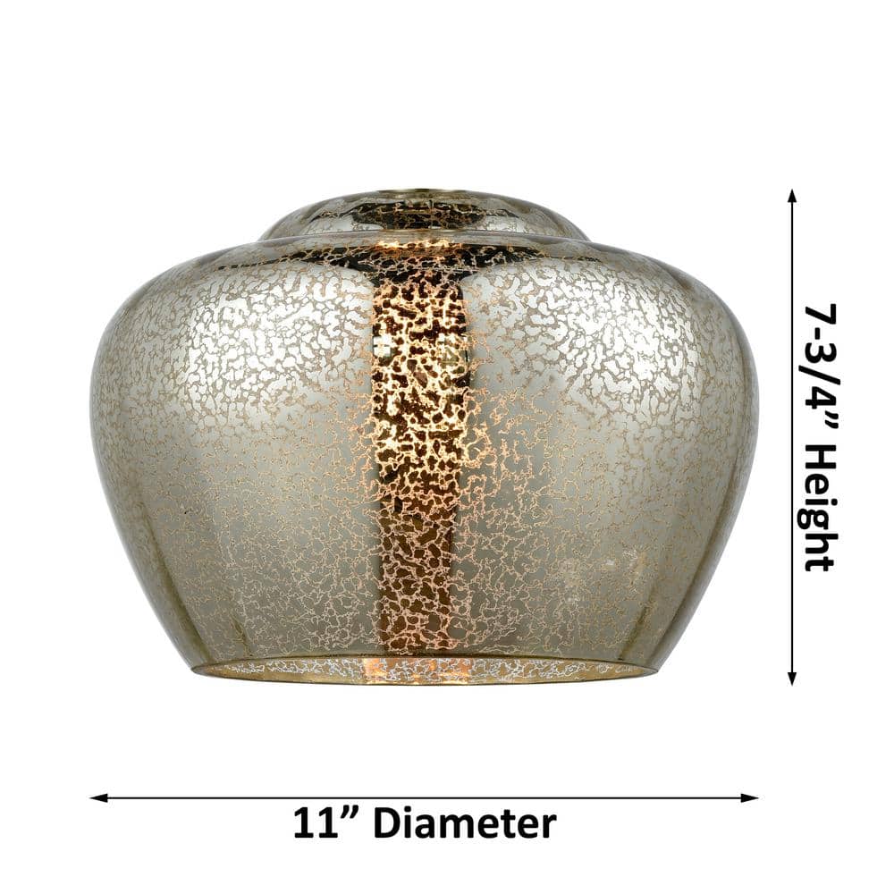 Antique Copper Glass Mini Bowl Pendant Light