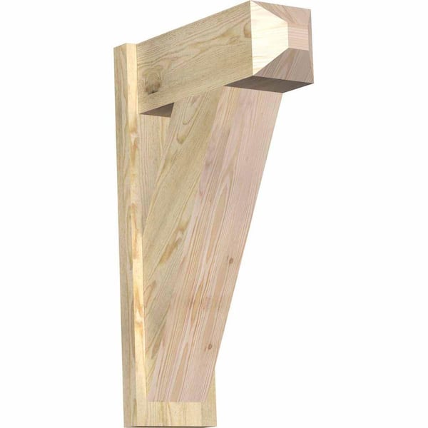 Ekena Millwork 8 in. x 32 in. x 20 in. Traditional Craftsman Rough Sawn Douglas Fir Outlooker