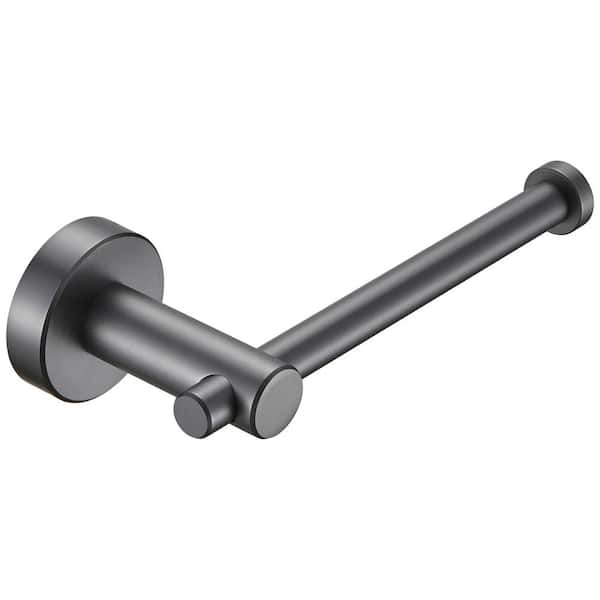 Dracelo 1-Piece Bathroom Accessory Set with Toilet Paper Holder 7.09 in. Gray