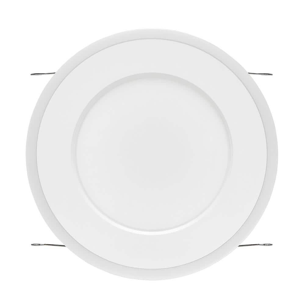 7.5-Inch White Aluminum LED Recessed Downlight with Night Light
