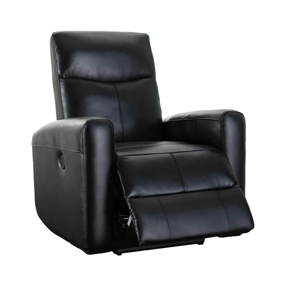 Pinksvdas Black 28.7 in. Wide Big And Tall Recliner Chair With