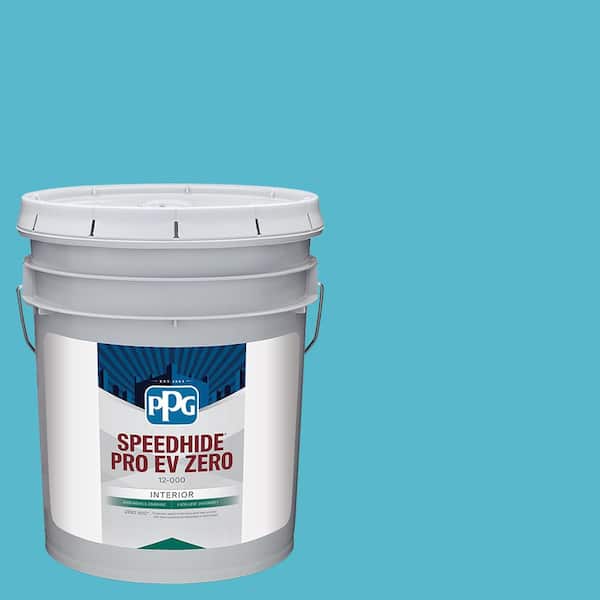 PPG SPEEDHIDE Pro EV Zero 5 gal. PPG1236-5 High Dive Flat Interior Paint