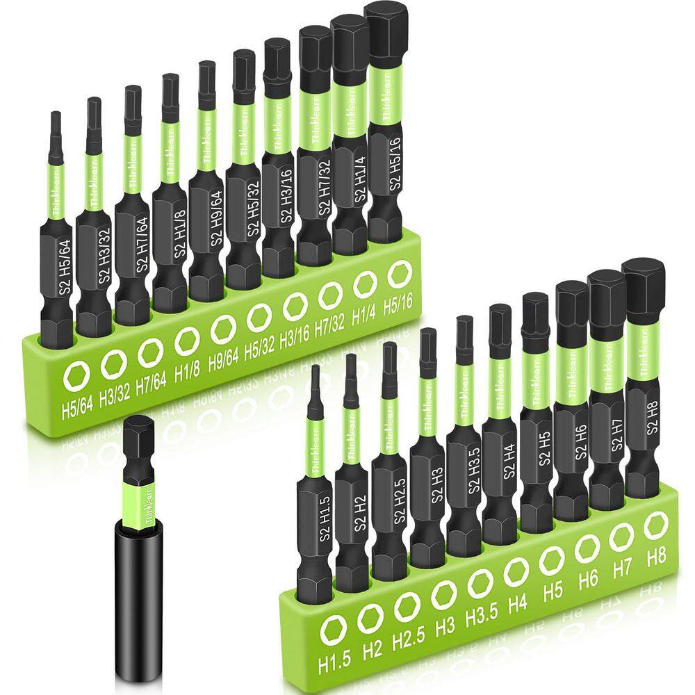 Portable S2 Steel Impact Hex Head Allen Wrench Drill Bit Set (20-Piece) with Case screws price history on PriceWatchPro