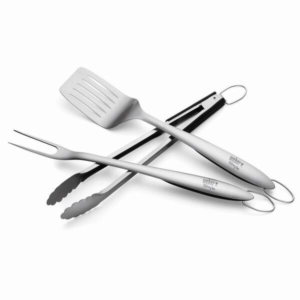 Weber 3-Piece Stainless Steel Grill Tool Set-DISCONTINUED