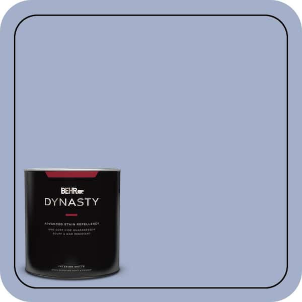 BEHR DYNASTY 1 qt. #610D-4 Bellflower Matte Interior Stain-Blocking Paint & Primer