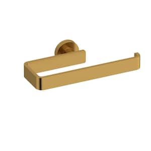 Paradox Wall Mount Hand Towel Holder in Brushed Gold