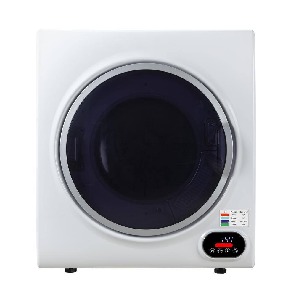 EQUATOR ADVANCED Appliances 3.5 cu.ft. 110V Digital Sensor Compact Vented Dryer White