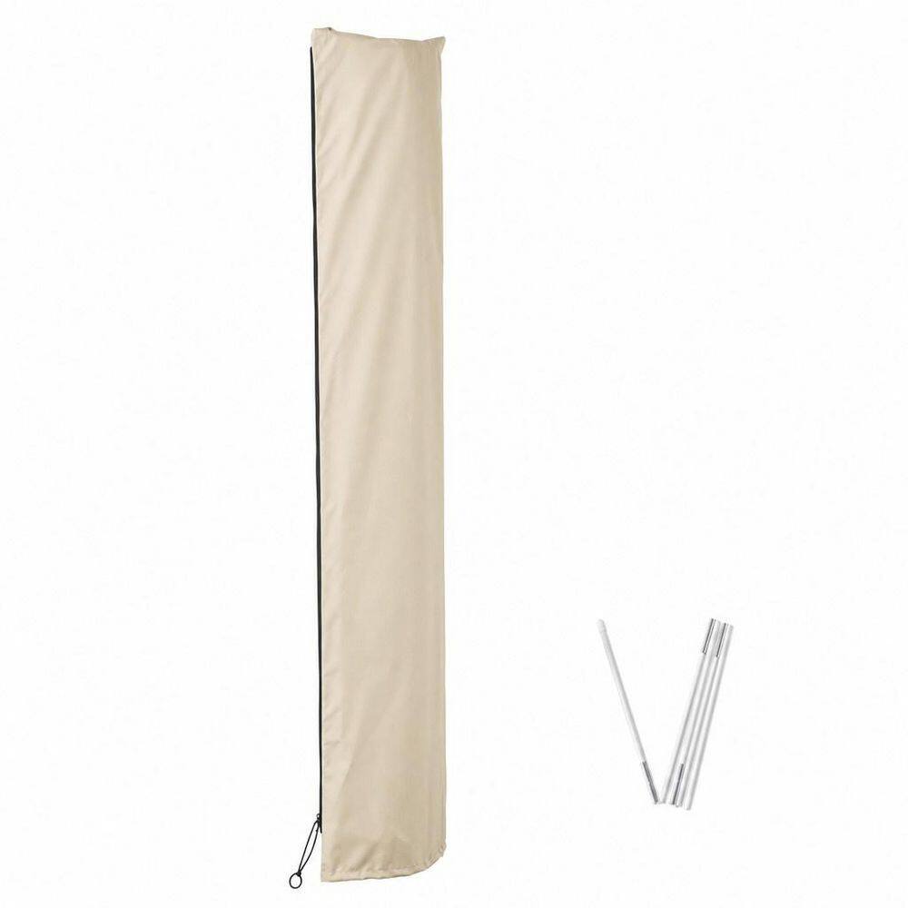 Waterproof UV Resistant Patio Umbrella Cover with Zipper and Rod for Outdoor, Beige price history on PriceWatchPro