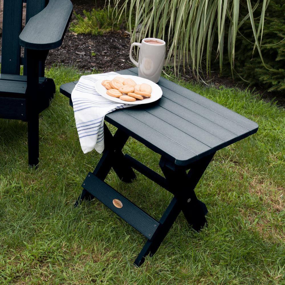 Federal Blue Poly Lumber Adirondack Folding Side Table