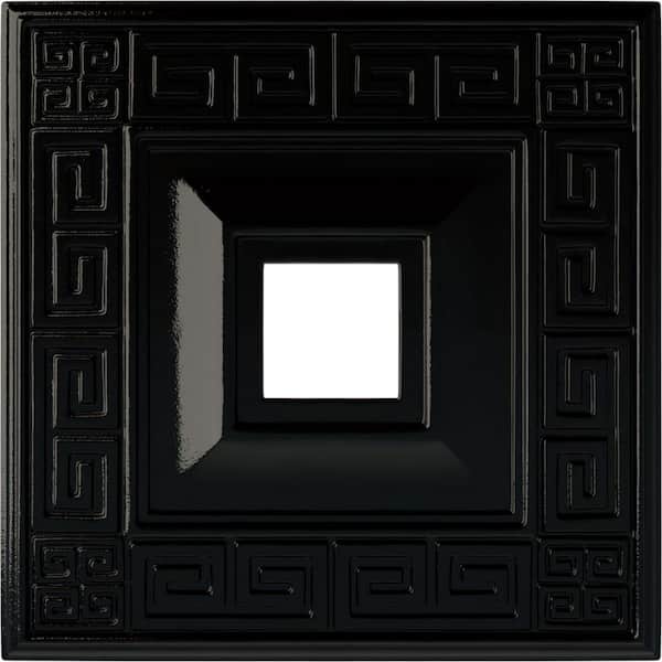 Ekena Millwork 1-1/8 in. x 18 in. x 18 in. Polyurethane Eris Ceiling Medallion, Black Pearl