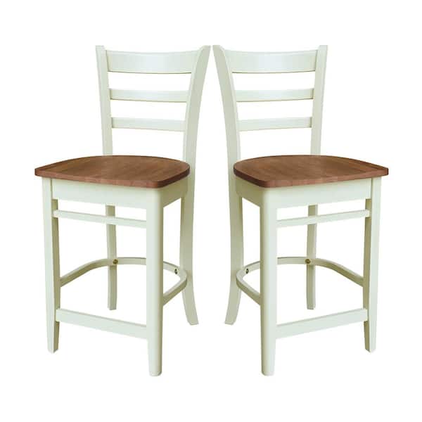 International Concepts Emily 24 Hickory/Shell High Back Solid