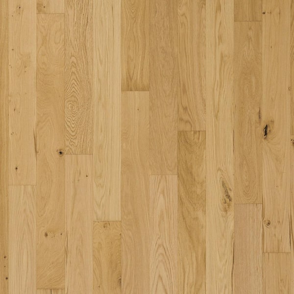 Mohawk Take Home Sample - Winter Wheat Oak Wirebrushed Engineered Hardwood Flooring