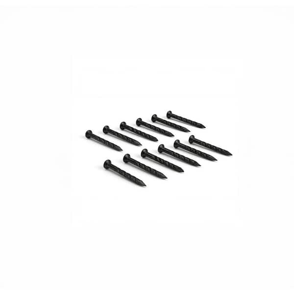 1-1/4 in. 12CT Matte Black Fasteners Floor Installation Kit for Floor Accessory