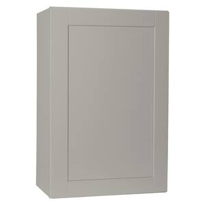 Shaker Assembled 24x42x12 in. Wall Kitchen Cabinet in Dove Gray