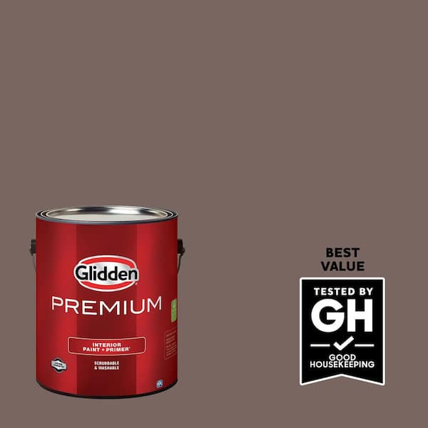 Glidden Premium 1 gal. PPG1017-6 Bold Brandy Eggshell Interior Latex ...
