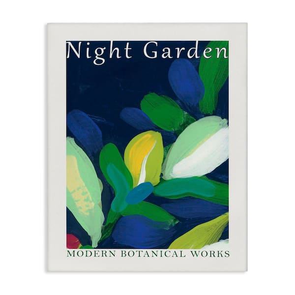 Stupell Industries Night Garden Poster by June Erica Vess Unframed Abstract Graphic Art Print 40 in. x 30 in.