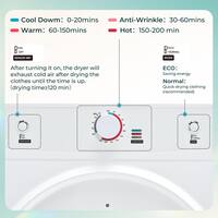SIMZLIFE 3.5 Cu. Ft. vented Front Load Stackable Electric Compact Dryer in White with Multiple Drying Modes, Exhaust Hose ZX-CD-14-S-HD