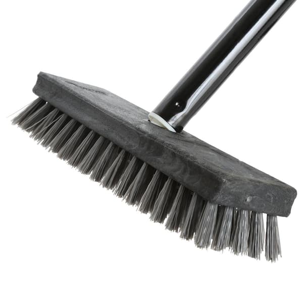 SLICK PRODUCTS 8.5 in. Short-Handled Scrub Brush with Non-Scratch Soft  Bristles SP5002 - The Home Depot