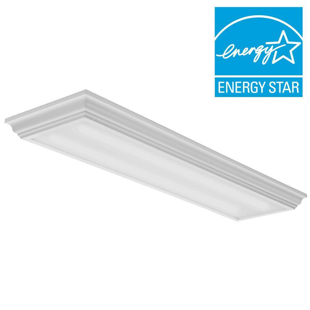 lithonia lighting fmfl 30840 caml led cambridge linear flush mount