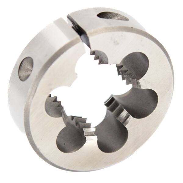 Drill America 3/4 in.-12 x 1-1/2 in. Outside Diameter High Speed Steel Round Threading Die, Adjustable
