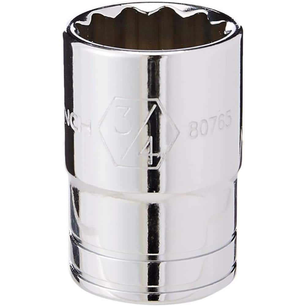 1/2 in. Drive SAE 3/4 in. 12-Point Standard Socket