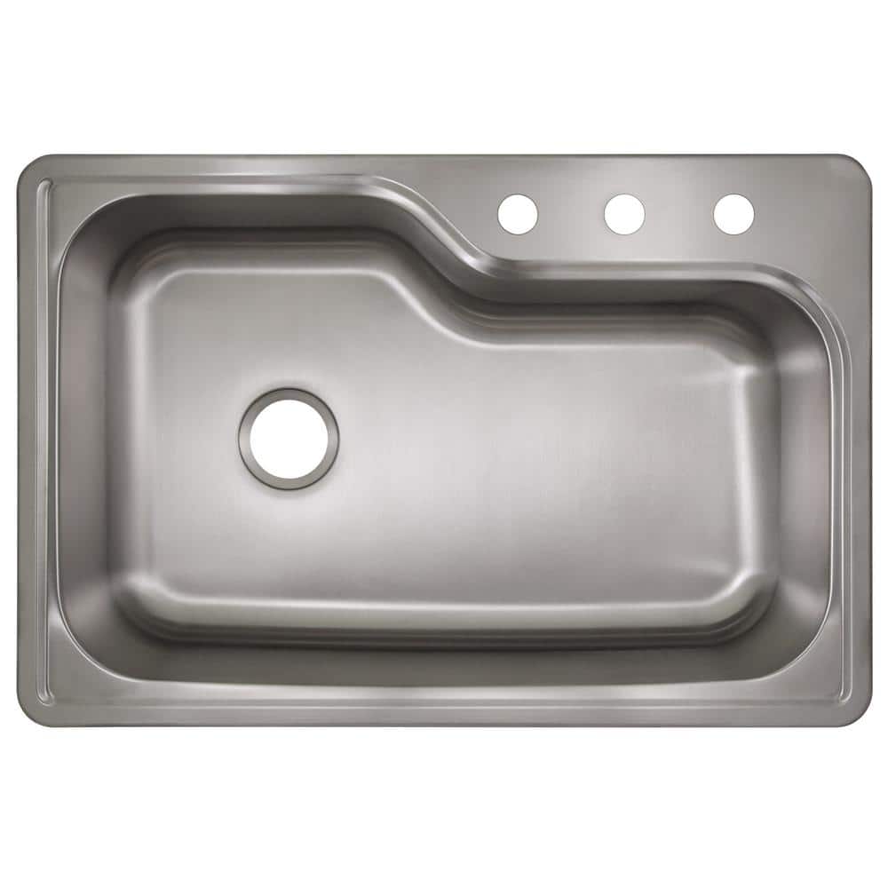 Stainless Steel Single Bowl 33x22x8 Inch Kitchen Sink