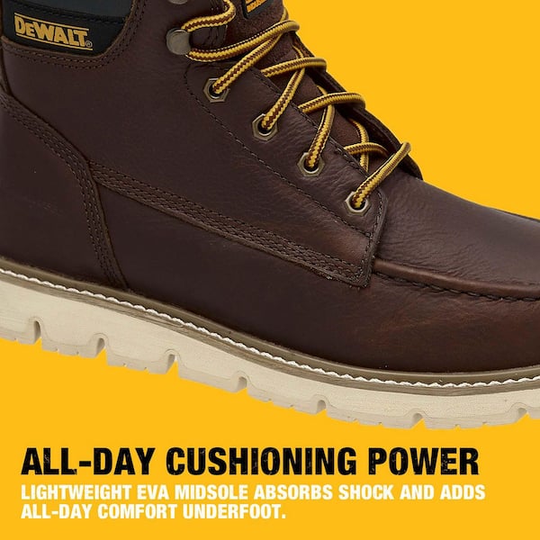 DEWALT Men's Flex Moc 6'' Work Boots - Soft Toe - Walnut Pitstop