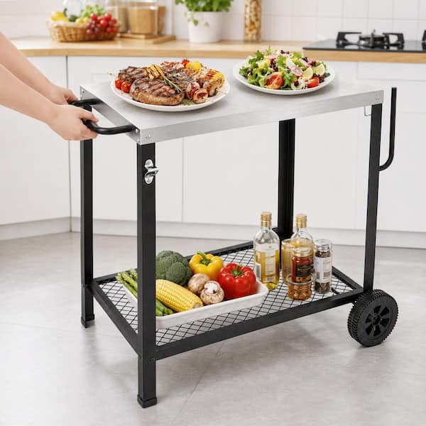 Reviews for NUUK 30 in. Pizza Oven Grill Cart, Stainless Steel