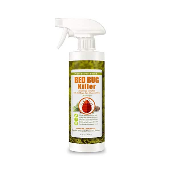 ECOVENGER Bed Bug Killer by EcoRaider 16oz.-100% Efficacy Kills All Stages/Eggs for 2 Weeks, Plant-Based, Child/Pet-Safe