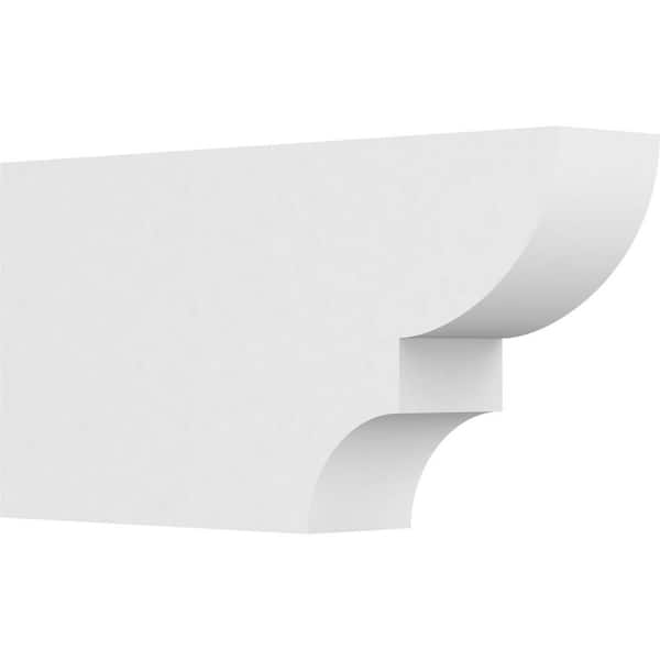 Ekena Millwork 4 in. x 10 in. x 20 in. Ridgewood PVC Rafter Tail Brace